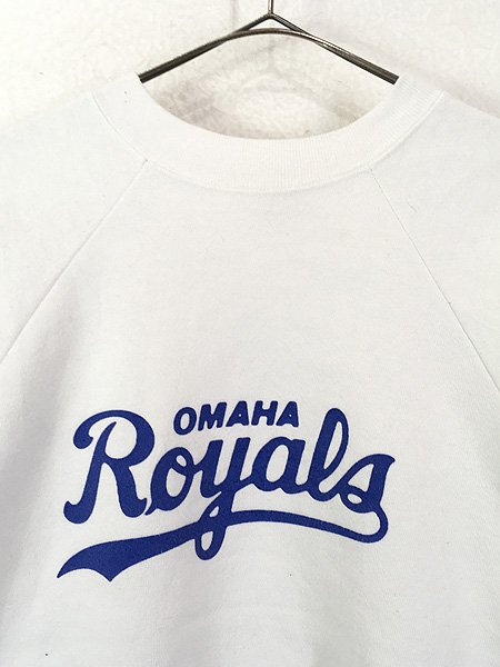 レディース 古着 80s USA製 「OMAHA Royals」 ベースボール スウェット