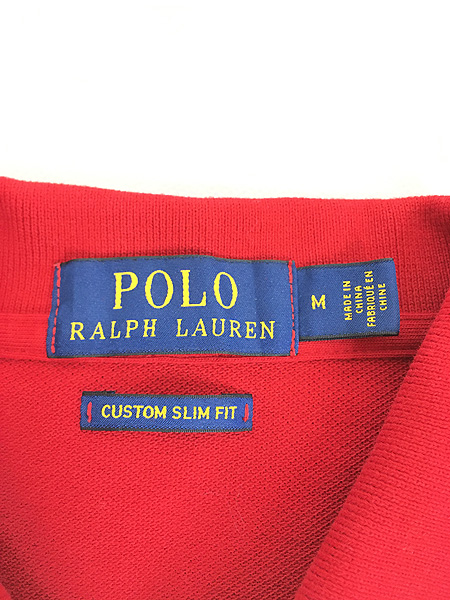 [7] レディース 古着 Polo Ralph Lauren 「POLO BEAR」 ポロベア 刺しゅう カノコ ポロシャツ M 古着