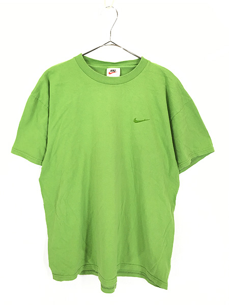 90s NIKE スウォッシュ tシャツ ブルー  レディース