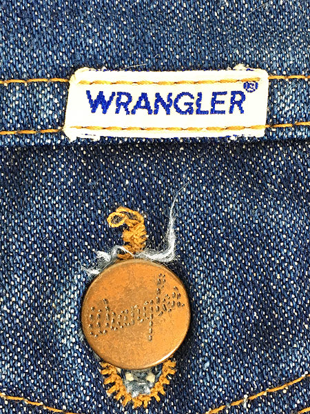 レディース 古着 70s USA製 Wrangler No Fault Denims ライト デニム ...