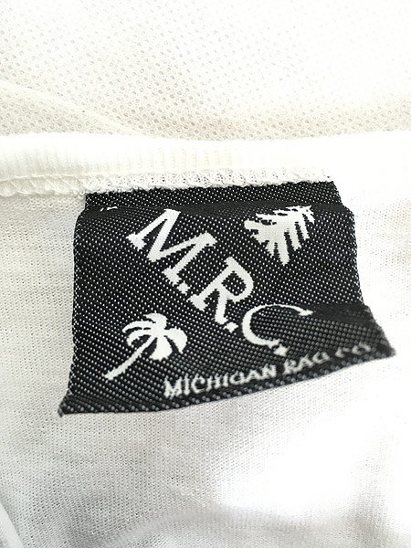 [7] レディース 古着 90s M.R.C. Michigan Rag カラフル ガーデン チェア ベンチ 椅子 Tシャツ ワンピース ひざ丈 XL位 古着