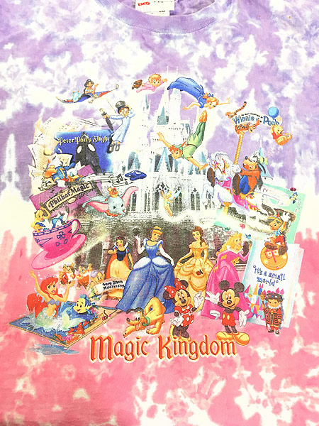 レディース 古着 00s USA製 Disney 「Magic Kingdom」 キャラクター 