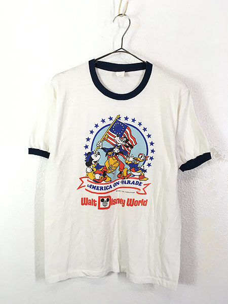 disneyディズニーストアリンガーTシャツトリムTミッキーmickeyレッド