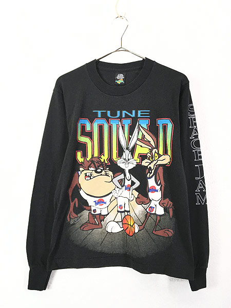 レディース 古着 90s USA製 SPACE JAM オールド ムービー キャラクター ロングスリーブ Tシャツ ロンT XL 古着【10off】  - 古着 通販 ヴィンテージ　古着屋 Dracaena ドラセナ