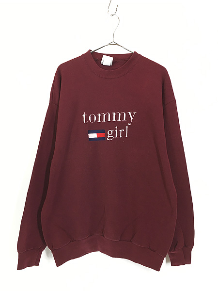 レディース 古着 90s USA製 Tommy Hilfiger 「tommy girl」 ロゴ