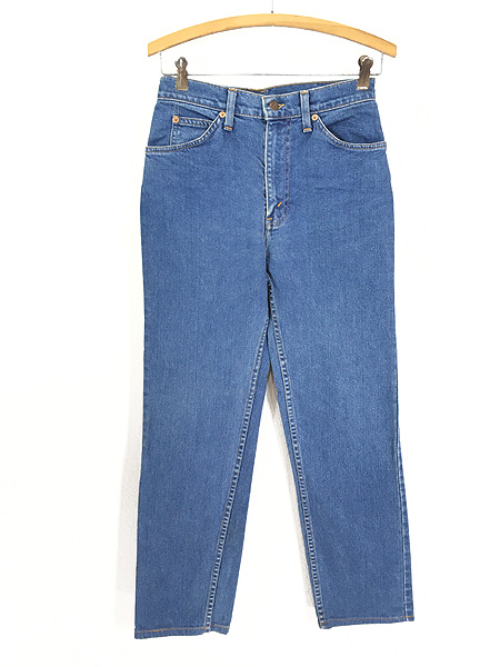 レディース 古着 90s USA製 Levi's 525-8116 ブルー デニム テーパード 