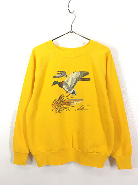 ビンテージ 80s 鳥 bird 巣 可愛い トレーナー スウェット 美品