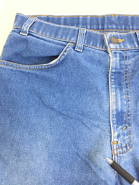 [3] レディース 古着 80s USA製 Levi's Actoin Jeans デニム ブーツカット パンツ ジーンズ W33 L29 古着