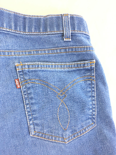 [8] レディース 古着 80s USA製 Levi's Actoin Jeans デニム ブーツカット パンツ ジーンズ W33 L29 古着