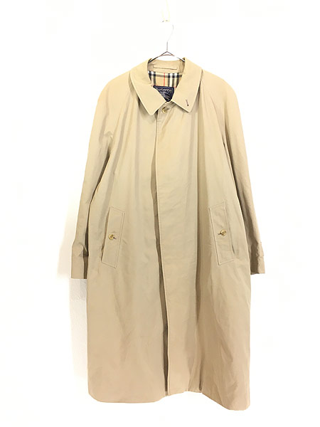 古着 80s 英国製 Burberry 比翼 ステンカラー トレンチ コート