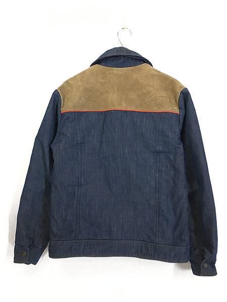 古着 70s USA製 Ski Levi's フェイク スエード ヨーク パデット デニム