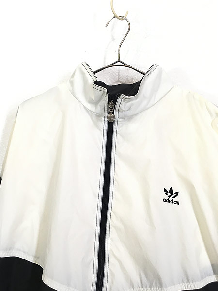 古着 90s adidas トレフォイル ワンポイント 2way モノトーン