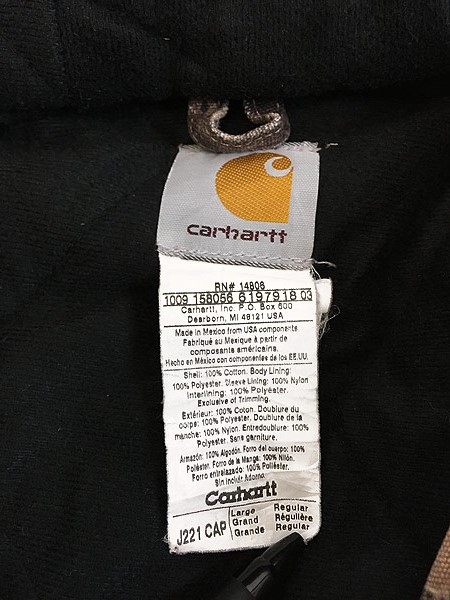 古着 90s Carhartt リアルツリー カモ 迷彩 パデット ダック