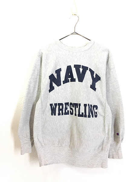 古着 90s USA製 Champion Reverse Weave 「NAVY WRESTLING