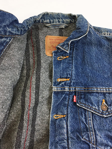 古着 90s USA製 Levi's 70506-0316 デカタグ ブランケット デニム