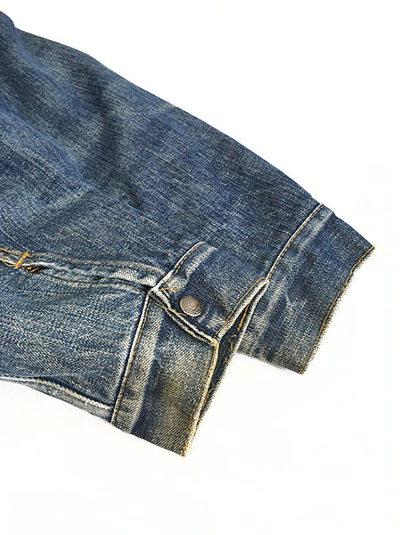 古着 80s USA製 Levi's 70605-0217 濃紺 デニム ボア ジャケット G