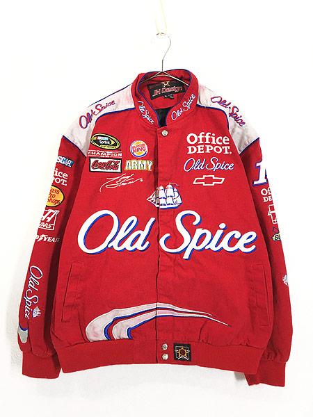 古着 JH Design 「Old Spice」 豪華 刺しゅう レーシング ジャケット