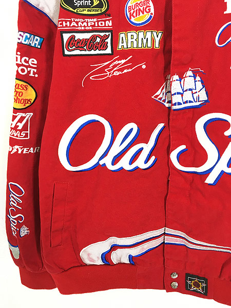 古着 JH Design 「Old Spice」 豪華 刺しゅう レーシング ジャケット 