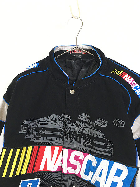 古着 JH Design 「NASCAR Racing」 ファイヤー パターン レーシング