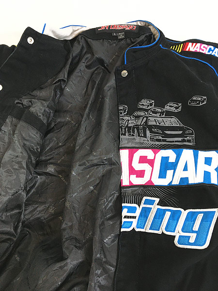 古着 JH Design 「NASCAR Racing」 ファイヤー パターン レーシング