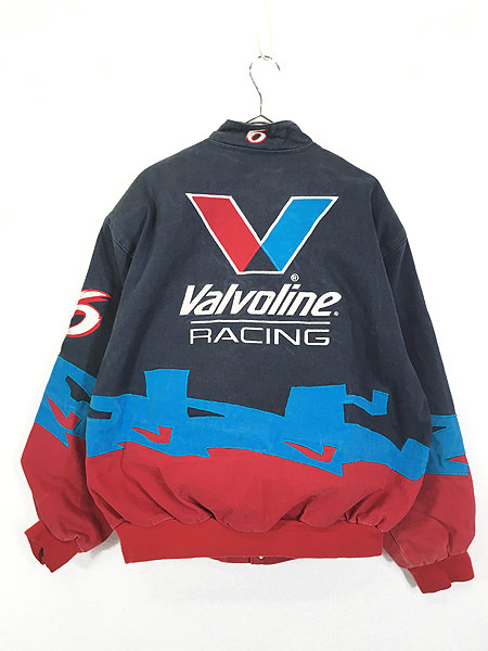 Valvoline ナイロンジャケット USA製 レーシング 赤 紺 - 通販 - taban 
