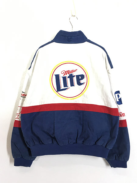 古着 CHASE 「Miller Lite」 豪華 企業 刺しゅう レーシング