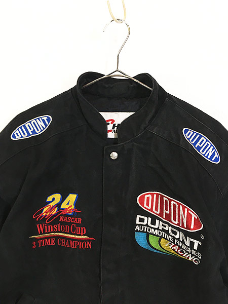 送料無料（沖縄配送） 90s JEFF HAMILTON RACING DUPONT スタジャン L