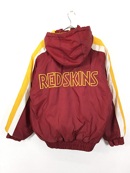 古着 NFL Washington Redskins レッドスキンズ パデット ナイロン