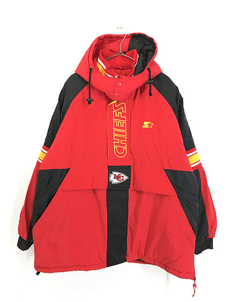 古着 90s NFL Kansas City Chiefs チーフス 2way パデット ナイロン