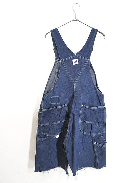 古着 50s USA製 Lee 「Jelt Denim」 濃紺 ジェルト デニム カットオフ 