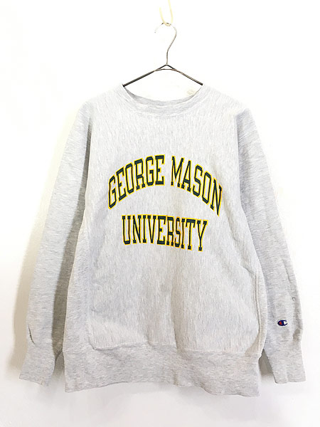 古着 90s Champion Reverse Weave 「George Mason」 カレッジ リバース