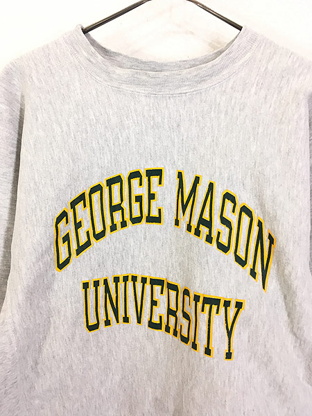 古着 90s Champion Reverse Weave 「George Mason」 カレッジ リバース