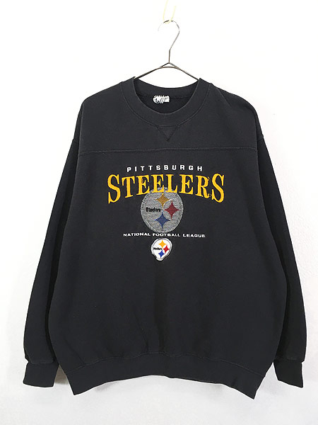 古着 90s NFL Pittsburgh Steelers スティーラーズ フットボール スウェット トレーナー L位 古着 - 古着 通販  ヴィンテージ　古着屋 Dracaena ドラセナ