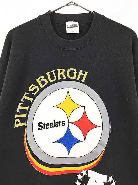 古着 90s USA製 NFL Pittsburgh Steelers スティーラーズ BIG プリント