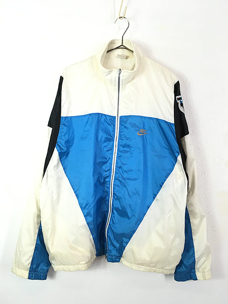 古着 90s NIKE 「INTERNATIONAL」 パッチ 裏地メッシュ クレイジー ナイロン ジャケット XL 古着【30off】 - 古着  通販 ヴィンテージ　古着屋 Dracaena ドラセナ