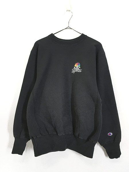 古着 90s USA製 Champion Reverse Weave 「NBC」 刺しゅう