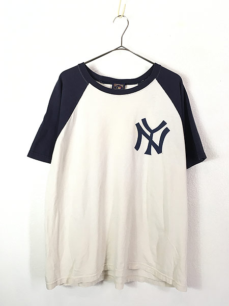 古着 90s MLB NY Yankees ヤンキース No23 「MATTINGLY」 ラグラン Tシャツ XL位 古着 - 古着 通販  ヴィンテージ 古着屋 Dracaena ドラセナ