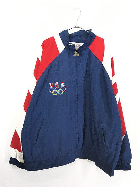 古着 90s STARTER製 イーグル USA 五輪 オリンピック ナイロン