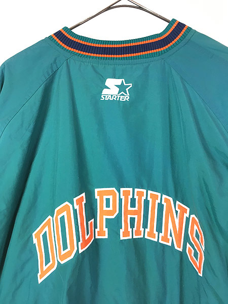 古着 90s NFL Miami Dolphins ドルフィンズ プルオーバー ジャケット 