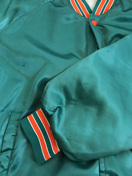 古着 80s USA製 Chalk Line NFL Miami Dolphins ドルフィンズ サテン