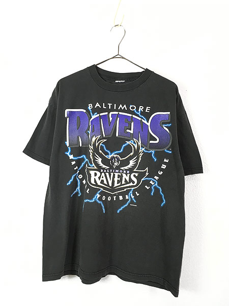 古着 90s NFL Baltimore Ravens レイブンズ サンダー Tシャツ L位 古着