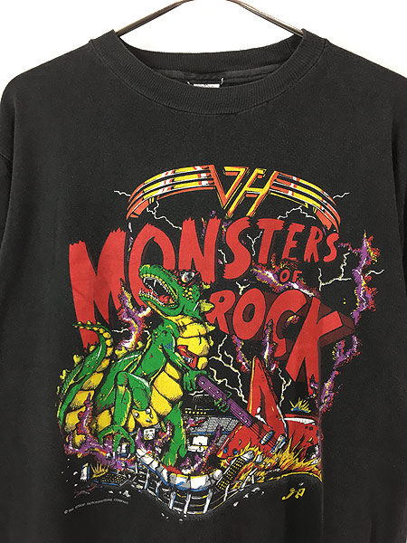 古着 80s VAN HALEN 「MONSTERS OF ROCK」 パキ綿 ヘヴィ メタル ...