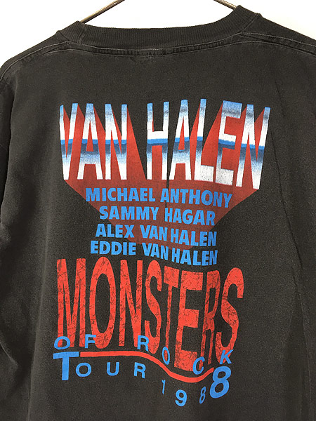 古着 80s VAN HALEN 「MONSTERS OF ROCK」 パキ綿 ヘヴィ メタル ロック バンド Tシャツ XL 古着【10off】 -  古着 通販 ヴィンテージ　古着屋 Dracaena ドラセナ