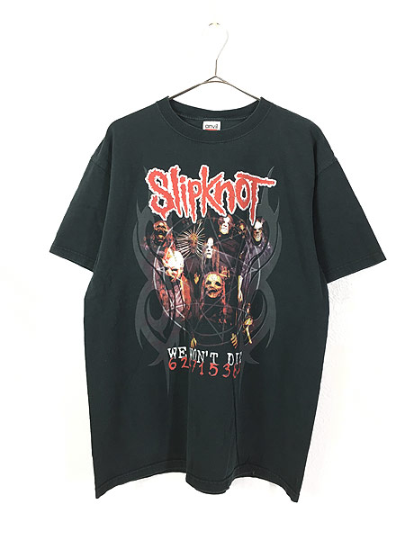 人気の slipknot【©︎2004】00's we バンドTシャツ die won't Tシャツ