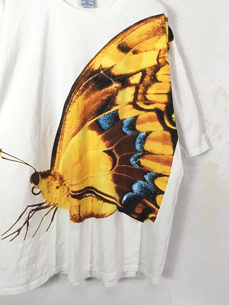 90s USA habitat 昆虫 蝶々 バタフライ tシャツ