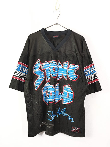 古着 90s WWF STONE COLD Steve Austin スカル プロレス メッシュ ...