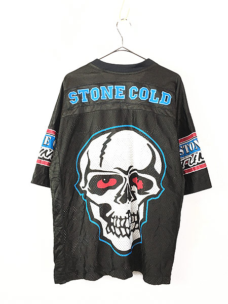 古着 90s WWF STONE COLD Steve Austin スカル プロレス メッシュ 