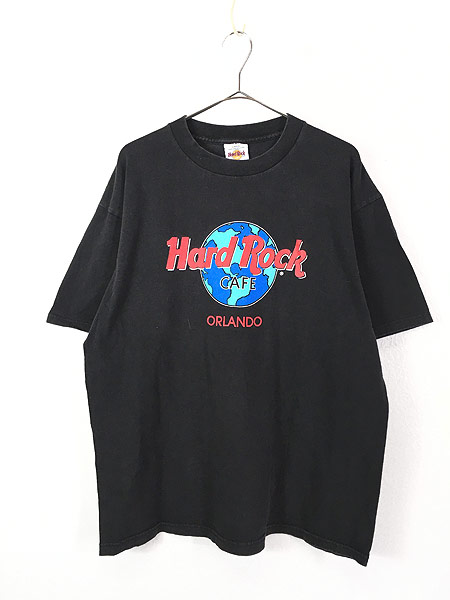 古着 90s USA製 Hard Rock Cafe 「ORLANDO」 BIG ロゴ ハードロック T