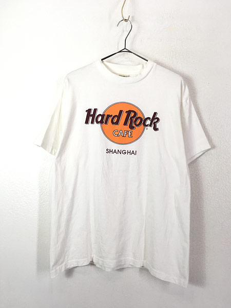 古着 90s Hard Rock Cafe 「SHANGHAI」 BIG ロゴ ハードロック Tシャツ 