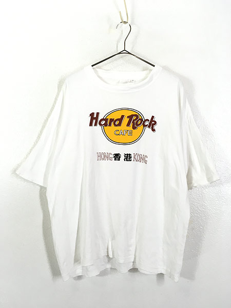 古着 90s Hard Rock Cafe 「HONG KONG」 香港 染込み ハードロック T